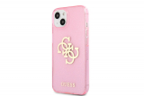 Guess TPU Big 4G Full Glitter Zadní Kryt pro iPhone 13 Pink