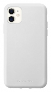 Ochranný silikónový kryt CellularLine SENSATION pre Apple iPhone 11, biely