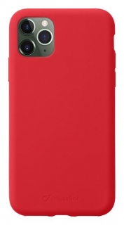 Ochranný silikónový kryt CellularLine SENSATION pre Apple iPhone 11 Pro, červený