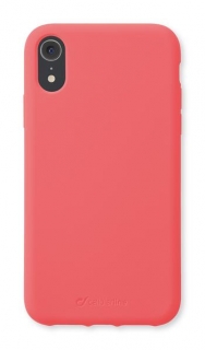 Ochranný silikónový kryt CellularLine SENSATION pre Apple iPhone XR, orange neon
