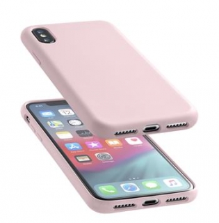 Ochranný silikónový kryt CellularLine SENSATION pre Apple iPhone XS Max, ružová